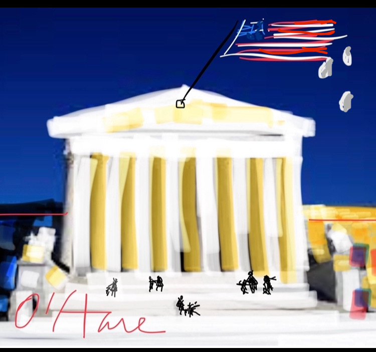 RBG's passing memorial outside the Supreme Court